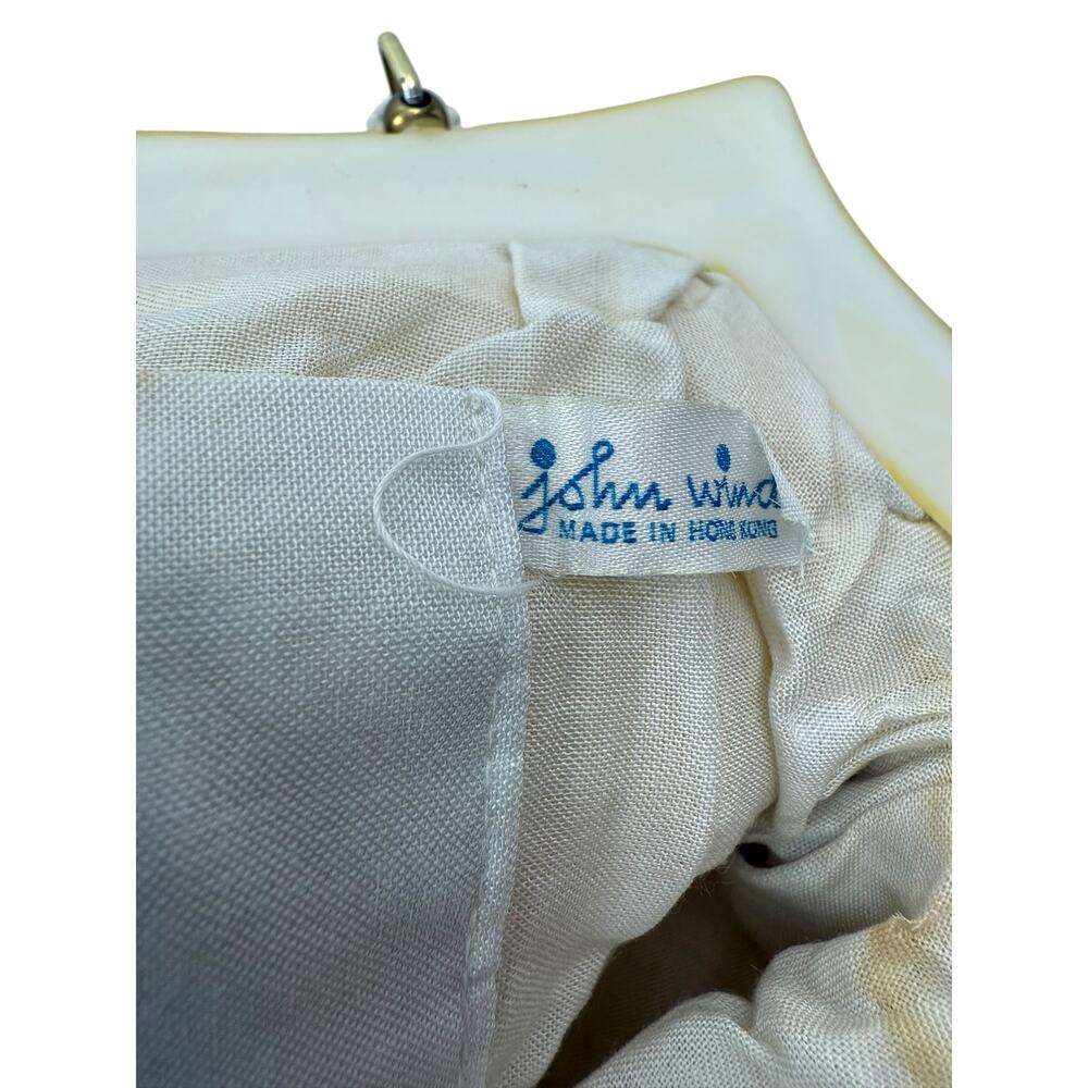 ❌SOLD❌ 1950's JOHN WIND white beaded - Picture 2 of 7
